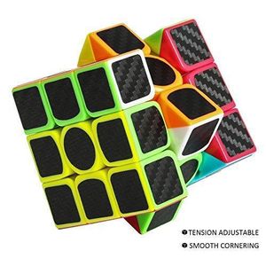 3x3 Speed Cube Black Magic Cube Carbon Fibre Stickers Problem