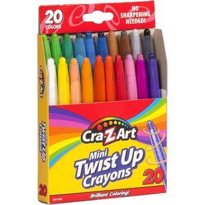 20 Mini Twist Up Crayons Multicolor Age- 3 Years & Above