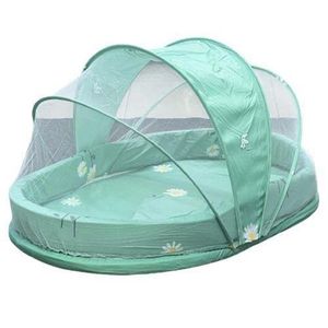 Portable Infant Travel Bed with Protective Mesh Canopy