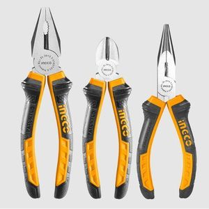 INGCO HKPS08318 - 3 Pcs Pliers Set - Orange
