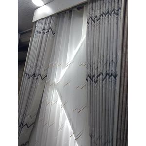 1.5 Metres (1 piece) Cream wave for a patio sliding door and window Curtains.