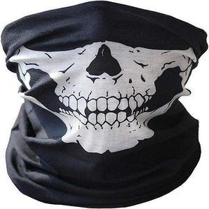 Skull Face Shield Mask Bandanas Skeleton Motorcycle Scarf