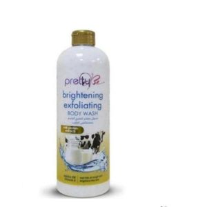 Pretty Be Organic brightening exfoliating body 1000ml wash with milk protein