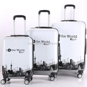 3 In 1  Set  Travel Suitcase-White