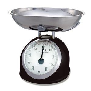 Retro Stainless Steel  Mechanical Kitchen Weighing Scale Set - Black