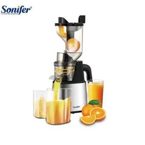 Electric Vegetable Citrus Machine Slow Juicer Extractor Big Mouth Fruit and Vegetable Electric Slag Juice Separation Slow Juicer- Multicolor