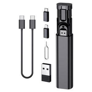 Multi USB Charging Adapter Cable & Conversion Set, USB A to Type C & Lightning Adapter, 60W Fast Charging & Data Transfer Cable