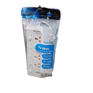 4 Ac Outlets Electric Extension Cable With 2 Usb Charger Ports - White