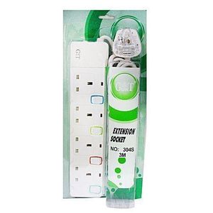 Gt G&T 13A 4 Way Extension Socket - White