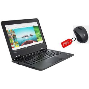 Lenovo Refurbished ThinkPad 11e 8GBRAM 128GB SSD 11.6" Plus Free Wireless Mouse-Black (Grade A)