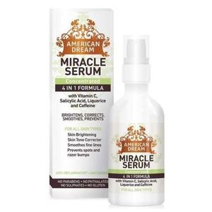 American Dream Miracle Serum 4-In- Formula Brightens,Skin tone corrector,smoothes & Prevents spots  59ml