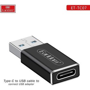 Earldom Type-c USB 3.1 To USB- C OTG Cable Adapter  ET-TC07 Data Fast Charging Converter Connector -Black