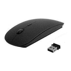Ultra Slim Optical Wireless Mouse - Black