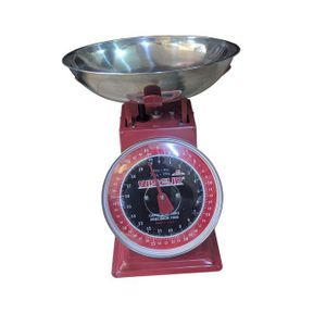 WISEUP Accurate Mechanical Weighing Scale, For Shop, Butchery, Kitchen 20Kg - Red