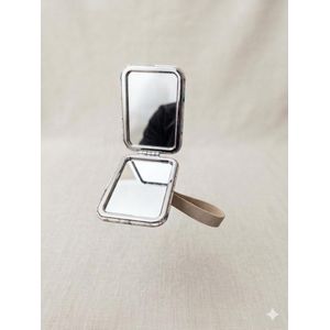 Portable Double-Sided Pocket Makeup Mirror - Compact & Stylish