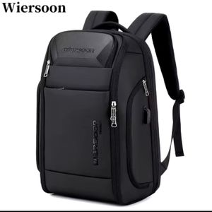 Men's Backpack Female Oxford Cloth Laptop Bag-Black