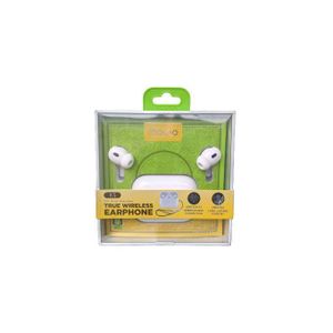 Modio K5 True Wireless Earphones – Bluetooth 5.0  Noise Reduction  Touch Control  Long Battery Life  iPhone, Android Compatible – White