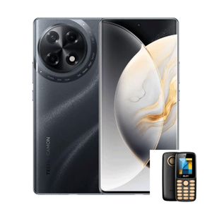 Tecno Camon 30S REFURB 6.78" 50MP Dual SIM 16GB RAM 128GB ROM 5000mAh + Free Small phone + Free tecno buds air 4 - Black