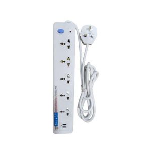Logan Original 5 Way Heavy Duty USB Extension Cable Socket - White
