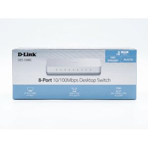 Dlink Desktop network switch 8 ports DES1008C. 10/100Mbps desktop switch