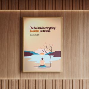 JB Wall frame art (Time for everything - Ecclesiastes 3:11)