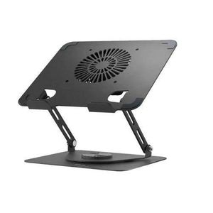 Adjustable Laptop Stand with Cooling Fan - Multicolor