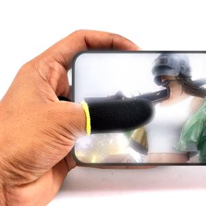 Mobile Gaming Finger Sweat Proof Sleeves 2pcs Gaming Finger Sleeves For All Mobile Gaming Devices 1Pair - multicolore