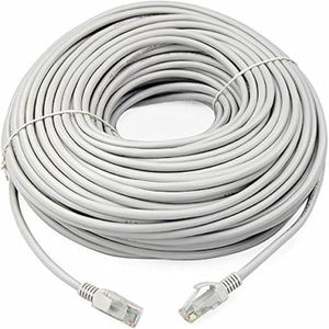 50m Metre CAT6 Network Cable Grey - Ideal for High Speed Connections - Perfect for Routers, Switches and Devices with Ethernet Networks.