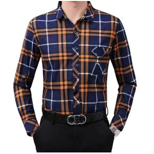 Mens Checkered Casual Designer Shirt 3xl.