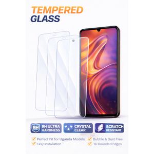 itel A09 strong Tempered Glass Protector Screen anti scratch armour- Full Edge-to-Edge guard