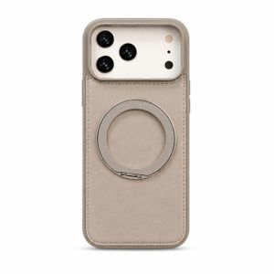 360° Rotation MagSafe Leather Cover for 17pro and 17pro max