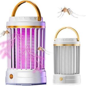 Indoor Electric Fly Catcher Mosquito Repellent UV Led Rechargeable Purple Light Pendant Insect Lamp 3 Modes With Light Home USB Trap Portable Fly Control Device