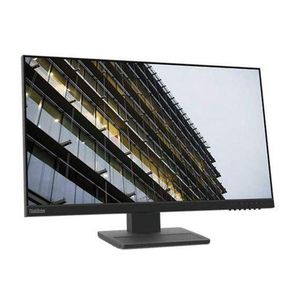 Lenovo REFURBISHED Thinkvision E24-20 (23.8-inch) FHD IPS Monitor with 60Hz, 14ms, HDMI, VGA, DP, Built in Speaker, with Stand, WLED Backlight,Eye Comfort Raven Black