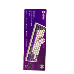 Original Lorgar KBP70MW Wireless 65% Mechanical Gaming Keyboard, Toxic Purple Switches, RGB Lighting, Hot-Swap, 416h Battery, Triple Mode, Multicolor