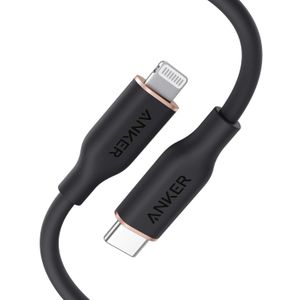 Anker Super Strong Surprisingly Soft PowerLine III Flow, USB C to Lightning Connector Cable for iPhone 13 13 Pro 12 11 X XS XR 8 Plus MFi Certified, 3ft, Supports Power Delivery, Silicone Cable Fast Charge
