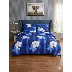 Grace Foam 5*6 Duvet Set, 1 Duvet ,1 Bedsheet & 2 Pillow Cases -Green