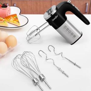 Sonifer Electric hand mixer With LED display and 3 sets of heads . Silver