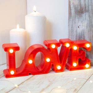 LED Night Light Romantic LOVE Word Decorative Lamp