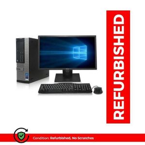 DELL Refurbished OptiPlex fullset CPU Intel Core I5 3.2GHz - 8GB RAM -1TB Hdd + 20" Monitor (3MTHS WRTY) Grade A