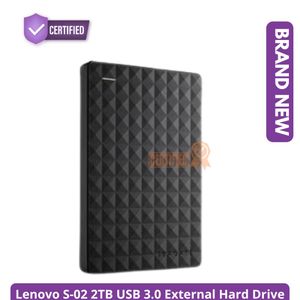 Lenovo  S-02 External Hard Drive 2TB USB 3.0 Portable Storage Device