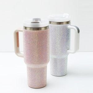 40-Ounce Rhinestone Studded Tumbler - Multi Colours