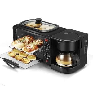 Hoffmans 3 In 1 Breakfast Machine Maker With Oven Toaster & Coffee Maker 