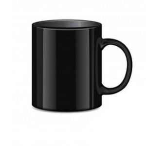 6 Pieces Of Tea Coffee Cup Mugs - Black. .
