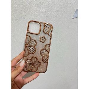 IPhone 15 Pro Luxury Flash Glitter Case - Gold