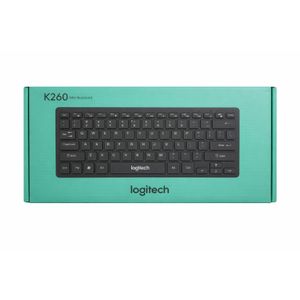 Logitech  K260 Mini wired usb keyboard, featuring a compact design suitable for portability. 