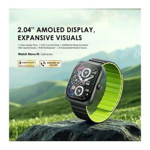 Oraimo Watch Nova AM 2.01" AMOLED Screen Curved Cover Smart 100+Sport Mode Watch