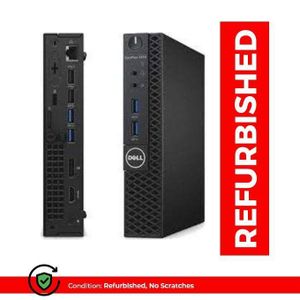 DELL Minin PC Intel(R)Core(TM) I5 6TH Gen 8 GB RAM 256 SSD Windows 10 Pro with a mouse ,keyboard and display cable