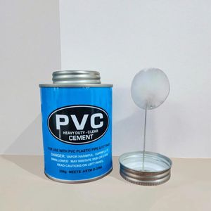 250g First Weld PVC Heavy-Duty Clear Cementused for bonding PVC pipes and fittings.