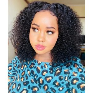 250 % density soft curly kinky curly wig black