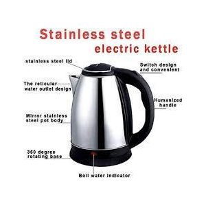 Fast Boiling Percolator Kettle 2 Liters - Silver/Black
